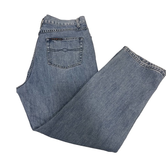 MENS CUTTER & BUCK NORMAL WASH JEANS DENIM SIZE 36 x 30 STRAIGHT LEG JEAN SUMMER - Picture 6 of 16